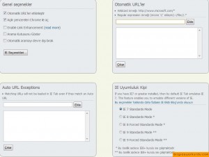 Google Chrome İçinde İnternet Explorer Kullanma
